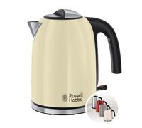 Russell Hobbs 20415-70 Hervidor Classic, Filtro extraíble y lavable, Color Crema, 1.7 l