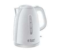 Russell Hobbs 21270 Textures 1.7L 3000kW White Plastic Cordless Kettle {4008496855711}