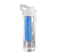 Russell Hobbs Vaso para Batidora Individual Mix & Go - Capacidad de 0,6 L, Ideal para Zumos y Batidos, Transparente, Incluye Tubo Refrigerador, Tapa para Beber, Fácil Limpieza - 21353-56