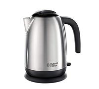 Russell Hobbs 23910 Adventure - Hervidor eléctrico (acero inoxidable, cepillado, mango abierto, 3000 W, 1,7 L, hervidor de agua cepillado, 1,7 L)