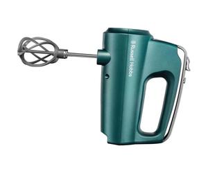 Russell Hobbs 25891-56 Batidora Amasadora Giratoria, 5 Velocidades, Función Turbo, Accesorios Cromados y Batidores - Turquesa