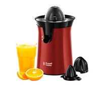 Russell Hobbs 26010-56 Exprimidor de zumo Eléctrico, Color Acero Inoxidable/Rojo