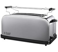 Russell Hobbs Adventure 23610-56 - Tostadora, 2 Ranuras Largas y Anchas, para 4 Rebanadas, Acero Inoxidable, Plata