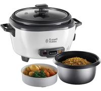 Russell Hobbs Arrocera, 6 raciones, mediana, función mantenimiento del calor, apagado automático, antiadherente, cestillo para cocer al vapor, apta para lavavajillas, 300 W, 27030-56