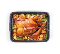 Russell Hobbs Asador de 34 cm con rejilla - Gama Nightfall Stone, recubrimiento antiadherente fácil de limpiar, rejilla de acero inoxidable, cuerpo de acero al carbono, libre de PFOA