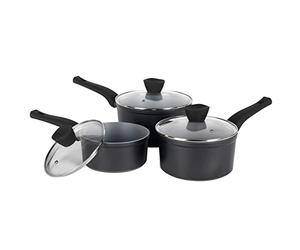 Russell Hobbs Batería de Cocina de 3 Piezas de Aluminio Forjado Perlado RH01706EU 16, 18 y 20 cm | Revestimiento Antiadherente Whitford |