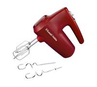 Russell Hobbs Batidora Amasadora Desire Red (5 Velocidades + Turbo, 350 W max, Para repostería, 2 Accesorios Inox para Batir y Amasar, Aptos lavavajillas, Reposa Base) 27152-56
