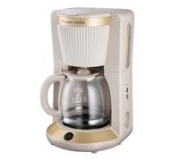 Russell Hobbs Cafetera de Goteo [1,25L, 1100W] Brontë Stone (Jarra de vidrio, 10-15 tazas, WhirlTech, Mantiene calor, Cuchara, Pausa para servir, Nivel agua, Luz indicadora, Gris piedra) 26781-56