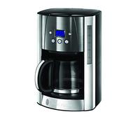 Russell Hobbs Cafetera de Goteo Luna Moonlight - 12 Tazas, Jarra Cristal 1,8L, Programable, Soporte de Filtro Lavable, Tecnología de Rociado Avanzada, Acero Inoxidable, Plata y Gris - 23241-56