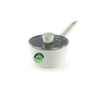Russell Hobbs Côte Ceramic Cazo de 16 cm - Cuerpo de aluminio forjado con recubrimiento antiadherente sin PFAS, mango suave al tacto, tapa de vidrio con salida de vapor, compatible con inducción