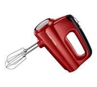 Russell Hobbs Batidora Amasadora Desire - Batidora Varillas, 2 Varillas Batidoras, 2 Ganchos para Masa, 5 Velocidades, Función Turbo, Botón Expulsión, Accesorios Aptos Lavavajillas, Rojo - 24670-56