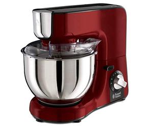Russell Hobbs Desire - Robot de cocina (1000 W, Bol Inox de 5 l, Accesorios y Jarra para Batir, Rojo) - ref. 23480-56