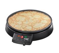 Russell Hobbs Fiesta - Crepera (1200 W, Acero Inoxidable, Diámetro de 30 cm, Negro, 2 Accesorios) - ref. 20920-56