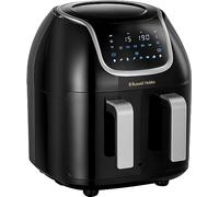 Russell Hobbs Freidora de Aire 8,5 l Doble, Freidora sin Aceite, Dos Cestillos Regulables por Separado, Dietética, Cocción Sincronizable, 8 Programas, Táctil, Digital, hasta 200º C, 27290-56S
