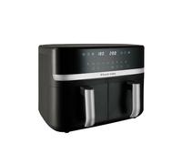 Russell Hobbs freidora de aire, freidora sin aceite, doble cesta 9 l, Air Fryer, ruido reducido, 9 programas, Rapid Air, máx. 200 °C, táctil, cestos aptos para lavavajillas, 2800 W, Satisfry 27681-56