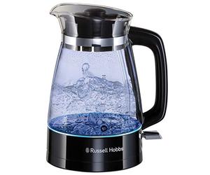 Russell Hobbs Glass Classic - Hervidor de Agua (Eléctrico, 1.7 l, Acero Inox, 2400 W, Cristal, Negro) - ref. 26080-70
