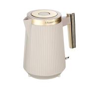 Russell Hobbs Hervidor de Agua Eléctrico [1,7L, 2400W] Brontë Stone (Diseño Mate, Detalles de acero inoxidable, Boquilla Precisa, Indicador Agua, Base 360°, Luz Interna, Color piedra) 26751-70