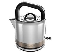 Russell Hobbs - Hervidor de Agua Eléctrico Titanium, 1.5 litros, 2400 W, Filtro Antical, Zona de Ebullición Rápida, Base de 360°, Indicador Nivel de Agua, Acero Inoxidable, Marrón, 26422-70