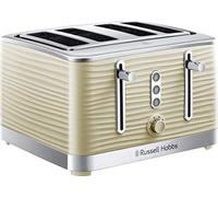 Russell Hobbs Inspire 24384 - Tostadora de 4 rebanadas (ranuras extragrandes, función de elevación alta, 6 niveles de pardemiento, función congelada/cancelación/recalentamiento con iluminación LED