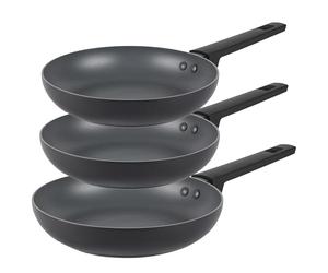 Russell Hobbs Juego de sartenes COMBO-8694-10 sartenes antiadherentes más duras*, aptas para inducción, alto rendimiento, fáciles de limpiar, aptas para utensilios de metal, pequeño/sin aceite,