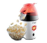 Russell Hobbs Máquina para Hacer Palomitas Fiesta - Palomitas Caseras, Sin Grasa Ni Aceite, Capacidad 12 Tazas, Incluye Cuchara de Medición, Tapa Extraíble, 1200 W, Blanco y Rojo - 24630-56