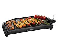 Russell Hobbs Maxicook - Plancha de Cocina Eléctrica (Grill Curvado para Extraer Grasa, 2200 W, Negro) - ref. 22940-56
