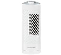 Russell Hobbs Miniventilador de torre portátil, 33,02 cm, ligero, 3 velocidades, oscilación de 75°, flujo de aire potente, silencioso, blanco, RHTF1321