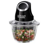 Russell Hobbs Picadora de Alimentos Matte Black - Picadora Eléctrica, Cuchillas de Acero Inoxidable, Accesorios Aptos para Lavavajillas, Manejo con 1 Único Botón, Capacidad de 500 ml, Negro - 24662-56