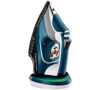 Russell Hobbs Plancha de Ropa Sin Cable Cordless One Temperature - 2600 W, Suela de Cerámica, Tecnología One Temperature, Golpe Vapor 210g, Antical, Antigoteo, Función Autolimpieza, Azul - 26020-56