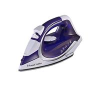 Russell Hobbs Plancha de Ropa Sin Cable Supreme Steam Cordless - 2400 W, Suela de Cerámica, Plancha Inalámbrica, Golpe Vapor 135g, Antical, Antigoteo, Apagado Automático, Morado y Blanco - 23300-56