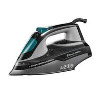 Russell Hobbs Plancha de Vapor Colour Control Supreme con Suela de cerámica Multicolor con protección de Colores UV