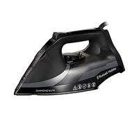 Russell Hobbs Plancha de vapor Diamond Elite, Suela Black Diamond, Golpe de vapor de 220 g, Vapor continuo de 50 g, Depósito de agua de 350 ml, Función antical y antigoteo, Vapor vertical, Cable de 3