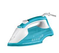 Russell Hobbs Plancha ropa vapor, 2400 W, golpe vapor 115 g/min, Light&Easy Brights Aqua, cerámica con acondicionador, vapor automático, depósito 240 ml, antical y antigoteo, vapor 35 g/min