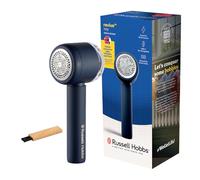 Russell Hobbs Quitapelusas Recargable y Portátil - [Compacto, Ligero] Elimina Pelusas y Bolitas de la Ropa|Autonomía 90 Minutos|Cable USB-C Incluido|Depósito magnético|Cepillo Incluido 27660-56