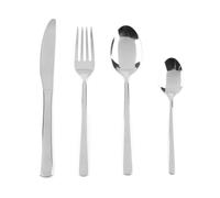 Russell Hobbs RH00022GP Juego de Cubertería Vienna De Plata Con 16 Piezas, Para Servir 4 Personas, Tenedores, Cuchillos, Cucharas Y Cucharillas Incluidas, Ideal Para Familias O Para Recibir Visitas
