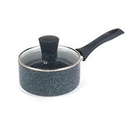 Russell Hobbs RH00844EU Cazo Antiadherente De 16 cm, De La Colección Nightfall Stone, De Aluminio Prensado, Inducción Adecuada, Cocina Con Menos Aceite, Mango De Baquelita, Mármol Azul