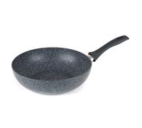 Russell Hobbs RH00851EU Sartén para saltear antiadherente para freír 28 cm, de la colección Nightfall Stone, con aluminio prensado, adecuada para inducción, wok duradera y resistente, mármol azul