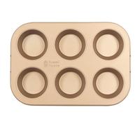 Russell Hobbs RH02151GEU7 Opulence Bandeja Antiadherente Para 6 Magdalenas, Molde Para Hornear Pudíns, Pasteles Y Muffins, Fácil De Limpiar, Sin PFOA, Para Hornos Hasta 220 °C, De Acero Al Carbono