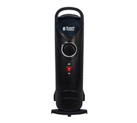 Russell Hobbs RHOFR3001 Radiador de 650 W Lleno de Aceite, Calefactor Eléctrico Portátil de 5 Aletas, Termostato Ajustable, Corte de Seguridad, Tamaño de Habitación de 10 metros cuadrados, Negro