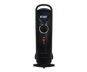 Russell Hobbs RHOFR3001 Radiador de 650 W Lleno de Aceite, Calefactor Eléctrico Portátil de 5 Aletas, Termostato Ajustable, Corte de Seguridad, Tamaño de Habitación de 10 metros cuadrados, Negro