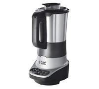 Russell Hobbs Robot de Cocina 2 en 1 - 8 Programas, Función 2 en 1: Batidora Vaso y Máquina Hacer Sopas, 4 Raciones, Función Mantener Calor,Tapa con Bloqueo Seguridad, Acero Inox., Plata - 21480-56