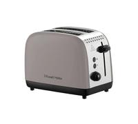Russell Hobbs Tostadora de 2 Rebanadas [1100W] Colours Plus Moca (Ranuras Anchas, 6 Niveles Tostado, Descongelar, Recalentar, Cancelar, Acero Inoxidable, Elevación Alta, Calienta Panecillos) 26931-56