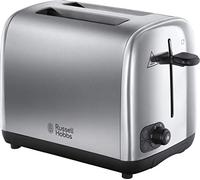 Russell Hobbs - Tostadora de 2 rebanadas con tecnología de tostado perfecta para una mejor uniformidad (ranuras anchas, función de elevación y apariencia, 6 niveles de dorado, función de congelación y