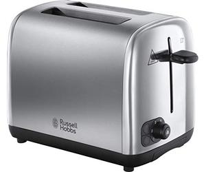 Russell Hobbs - Tostadora de 2 rebanadas con tecnología de tostado perfecta para una mejor uniformidad (ranuras anchas, función de elevación y apariencia, 6 niveles de dorado, función de congelación y