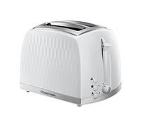 Russell Hobbs Tostadora Honeycomb de 2 rebanadas (ranuras extra anchas, función de elevación alta, 6 niveles de dorado, función de congelado/cancelar/recalentar, bandeja recogemigas extraíble, 850 W,