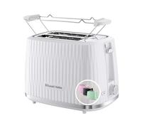 Russell Hobbs Tostadora para 2 rebanadas de Russell Hobbs, 6 niveles tueste, función de extraelevación, descongelar, recalentar y cancelar, bandeja recogemigas, calientapanecillos incluido