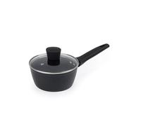 Russell Hobbs Verde Cazo 16 cm con tapa, aluminio reciclado | Cerámico antiadherente sin PFAS, aro indicador calor, todo tipo de cocinas incluida inducción, mango soft-touch frío