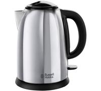 Russell Hobbs Victory - Hervidor de Agua Eléctrico (1.7 Litros, Acero Inoxidable, 2400 W, Gris Brillante) -Ref. 23930-70, Multicolor