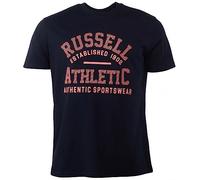 Russell Rea 1902-S/S Crewneck tee Shirt, Navy, M