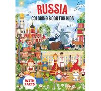 Russia Coloring Book for kids with facts